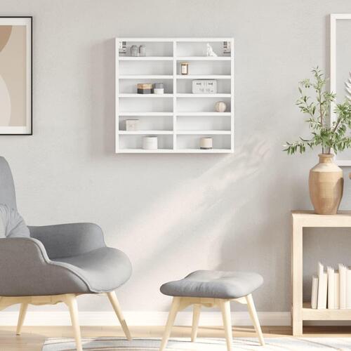 Vitrineskab 60x8,5x58 cm spånplade hvid