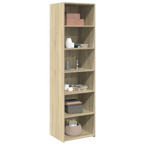 Højskab 50x41x185 cm konstrueret træ sonoma-eg