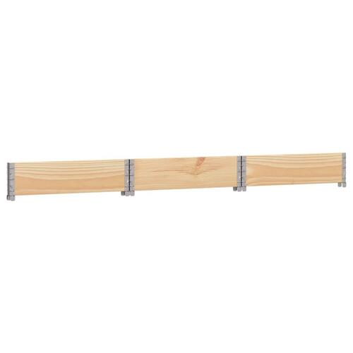Højbed 160x160 cm massivt fyrretræ sekskantet