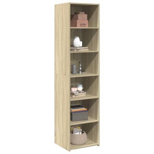 Reol 45x41x185 cm konstrueret træ sonoma-eg