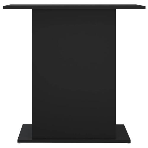 Akvariebord 75x36x72,5 cm konstrueret træ sort