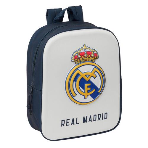 Børnetaske Real Madrid C.F. Hvid Marineblå 22 x 27 x 10 cm