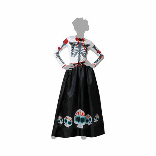 Kostume Skelet Mexicansk dame Multifarvet XL