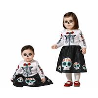 Kostume til babyer Skelet Mexicansk dame 12-24 måneder