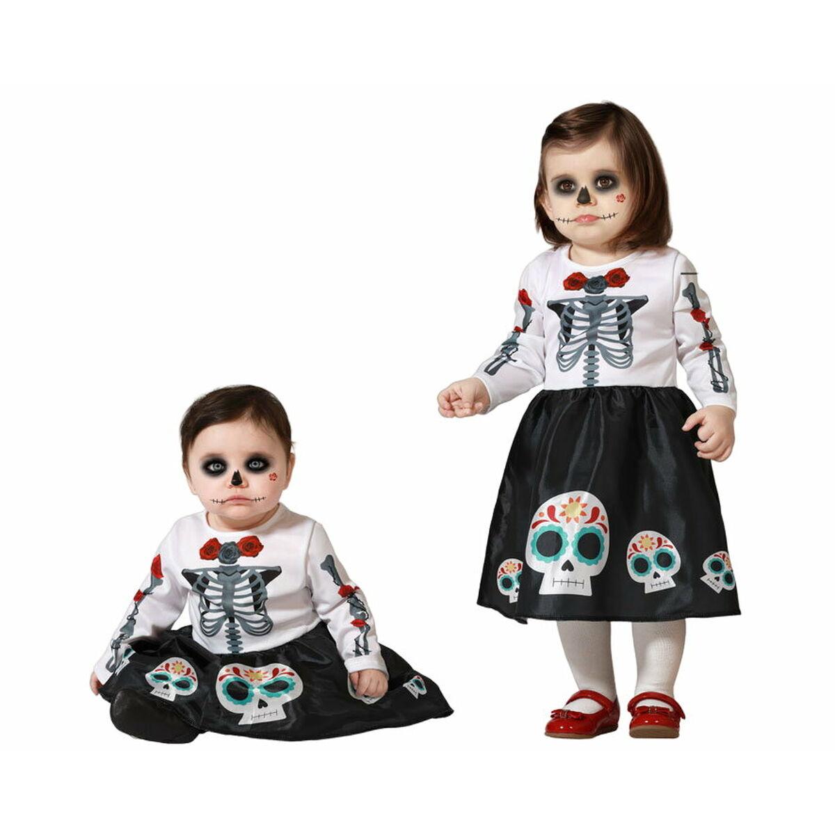 Kostume til babyer Skelet Mexicansk dame 24 måneder