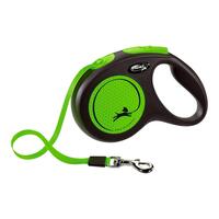 Hundesnor Flexi NEW NEON 5 m Størrelse S Grøn