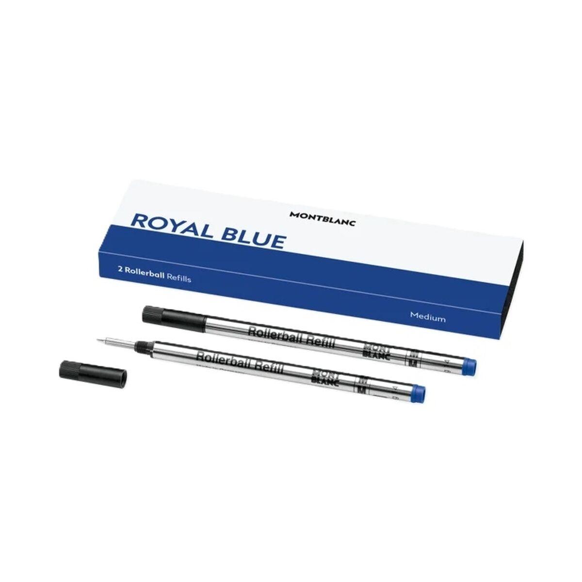 Montblanc refill til kuglepen - Royal Blue, blå blæk (2 stk.)