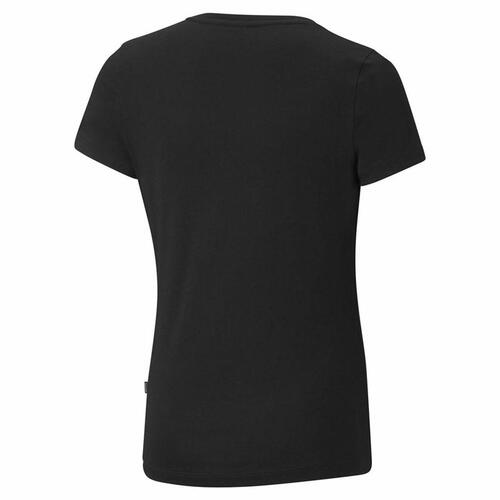 Børne Kortærmet T-shirt Puma Ess Logo G Sort 15-16 år
