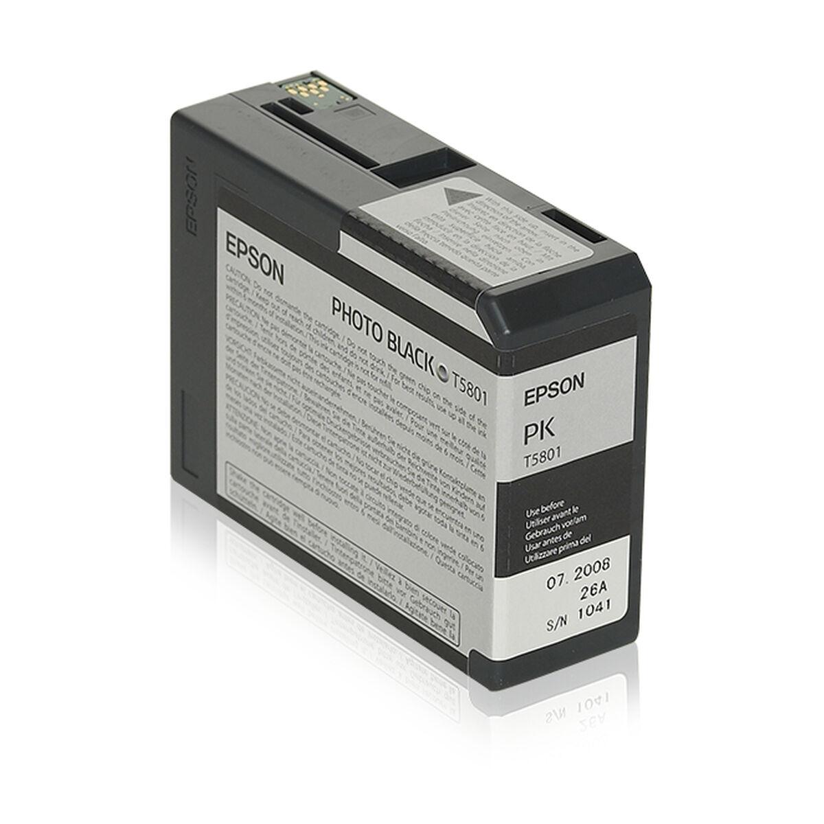 Original blækpatron Epson C13T580100 Sort