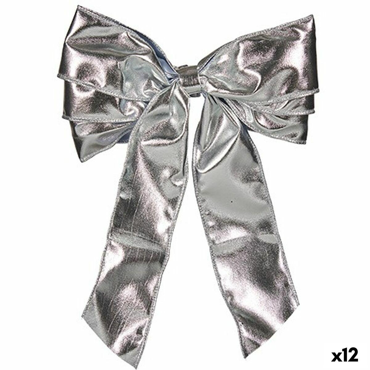 Julepynt sløjfer sølv - Krist+ (12 stk) 30 × 4 × 20 cm / 21 × 45 × 4 cm