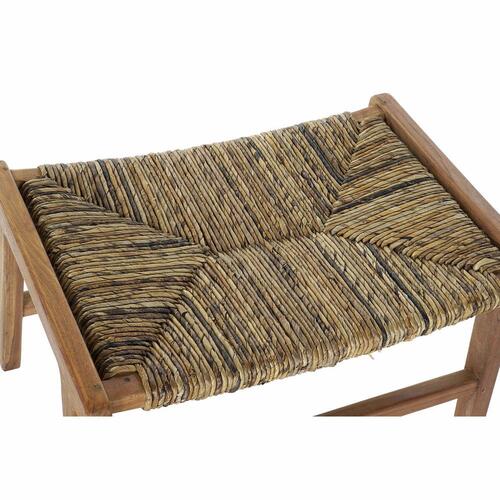 Stol 65 x 47 x 40 cm Natur Teak Plastik Lys brun