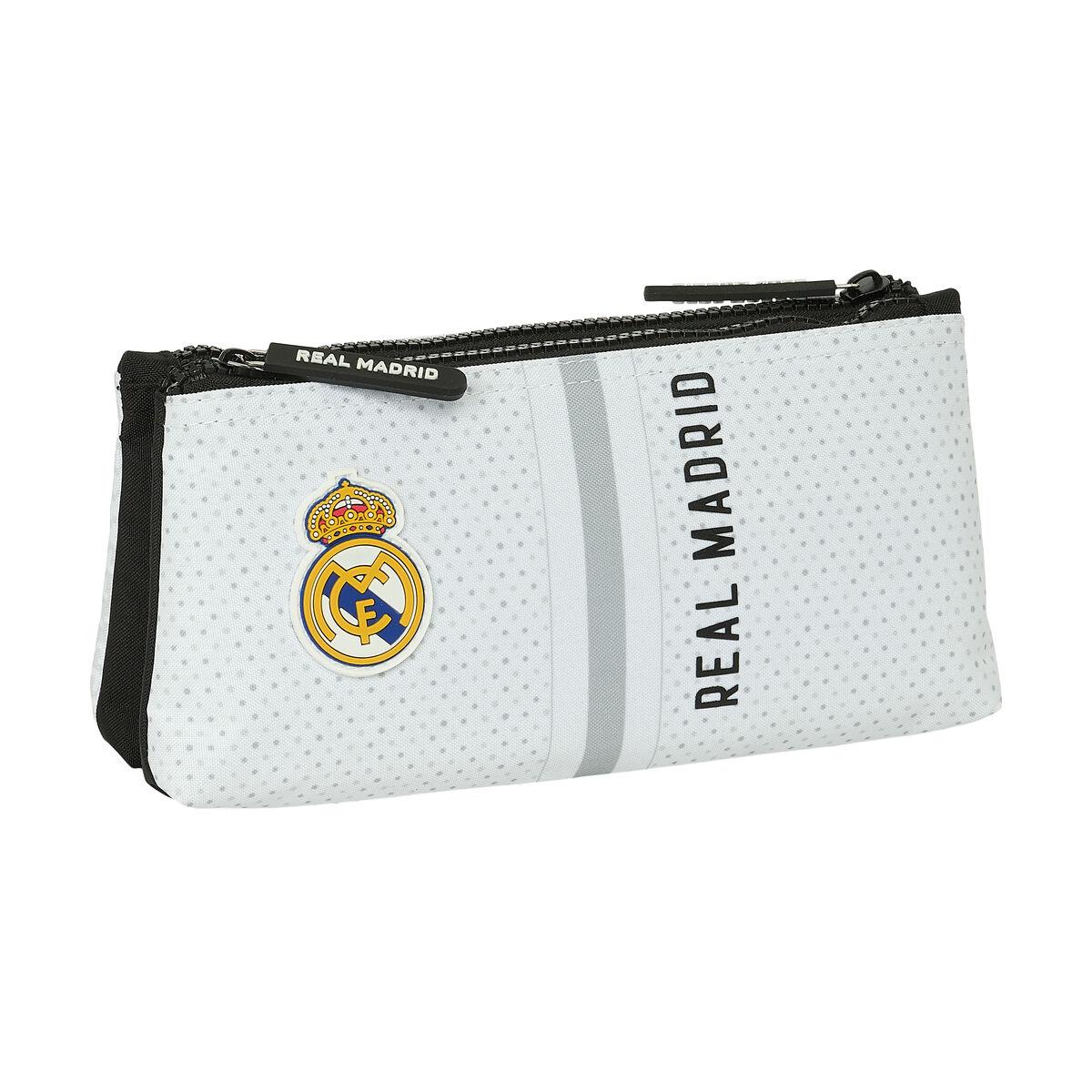Rejsetoilettaske Real Madrid C.F. - hvid/grå, 22 × 10 × 8 cm