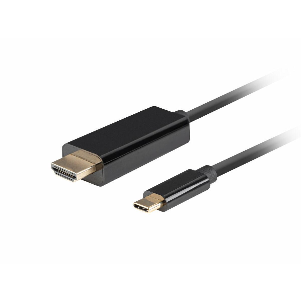 Lanberg USB-C til HDMI-kabel 1,8 m - sort (CA-CMHD-10CU-0018-BK) billede