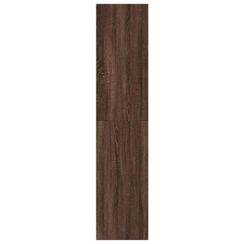 Reol 30x41x185 cm konstrueret træ brun egetræsfarve