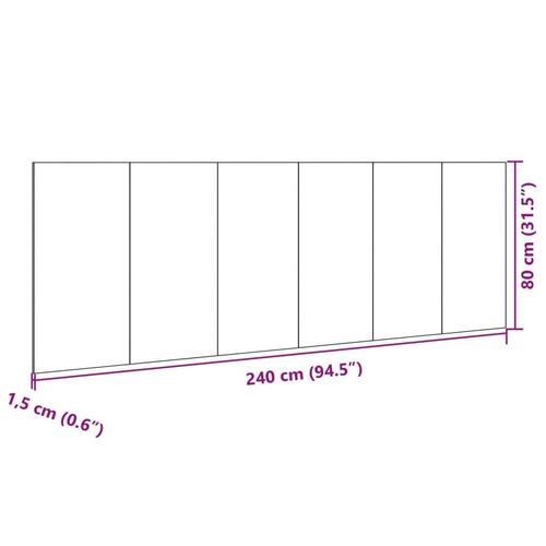 Sengegavl med skabe 240 cm konstrueret træ sonoma-eg