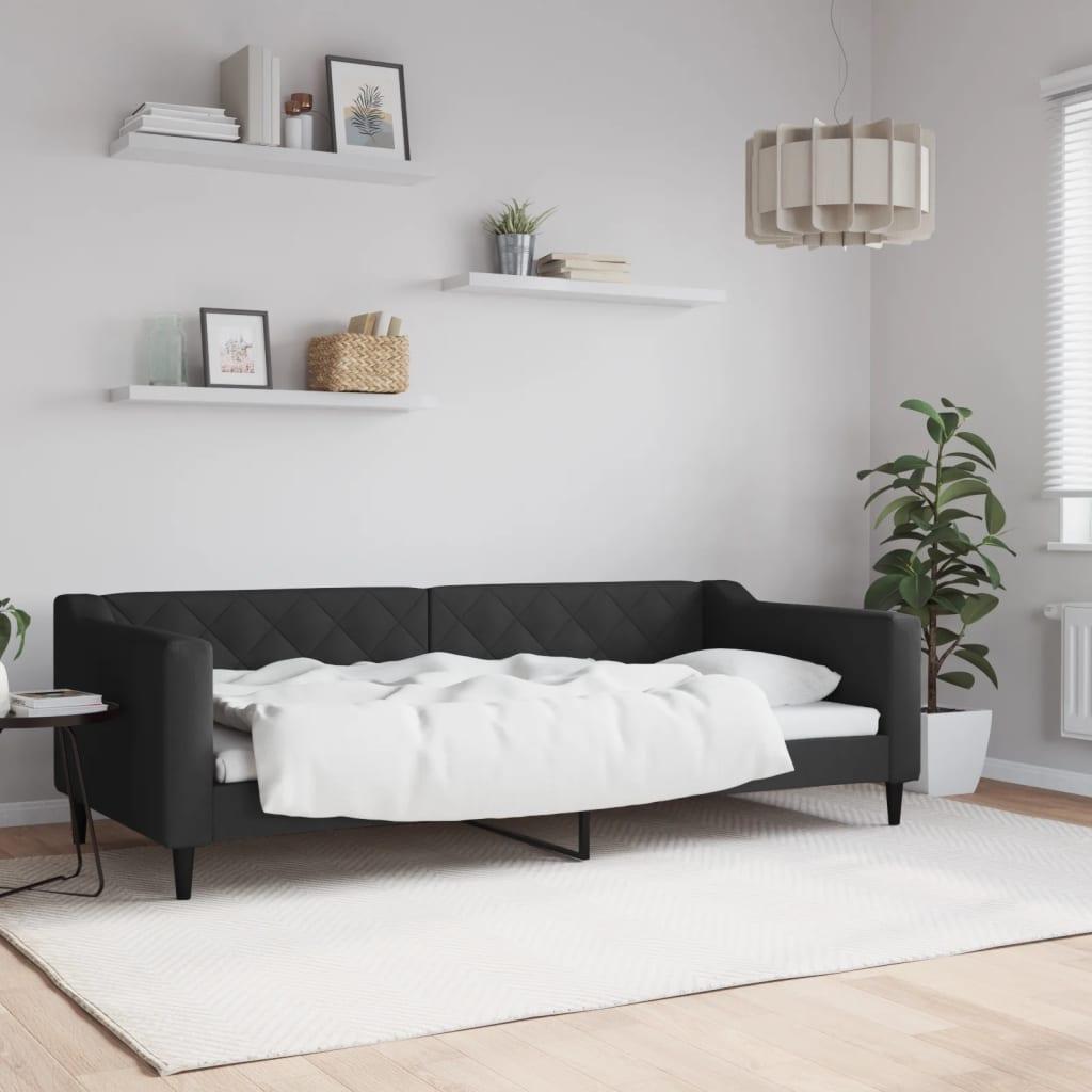 Daybed 90x200 cm stof sort