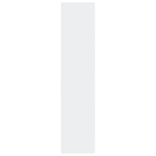 Reol 30x41x185 cm konstrueret træ hvid