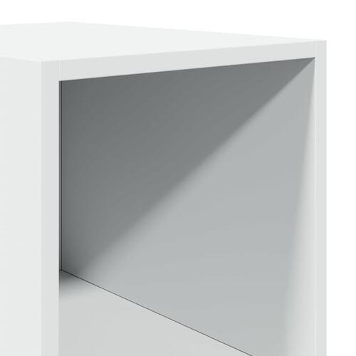 Reol 30x41x185 cm konstrueret træ hvid