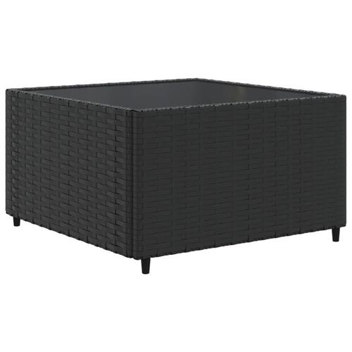 Loungesæt til haven 10 dele med hynder polyrattan sort