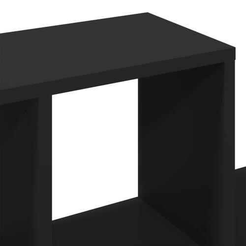 Væghylde 100x20x53 cm konstrueret træ sort