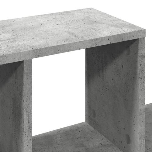 Væghylde 100x20x53 cm konstrueret træ betongrå