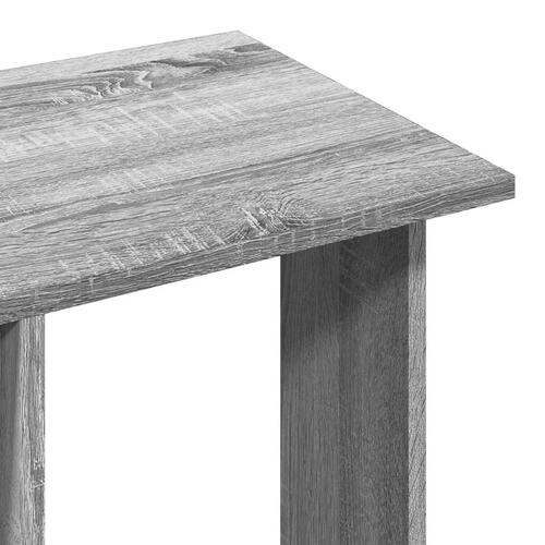 Klædeskab med hjul 102x38x110 cm konstrueret træ grå sonoma-eg