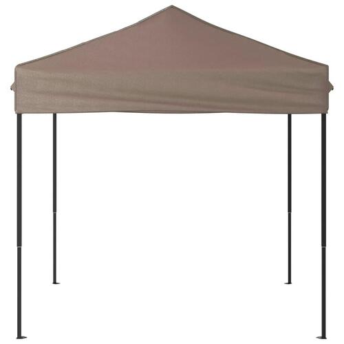 Foldbart festtelt 2x2 m gråbrun