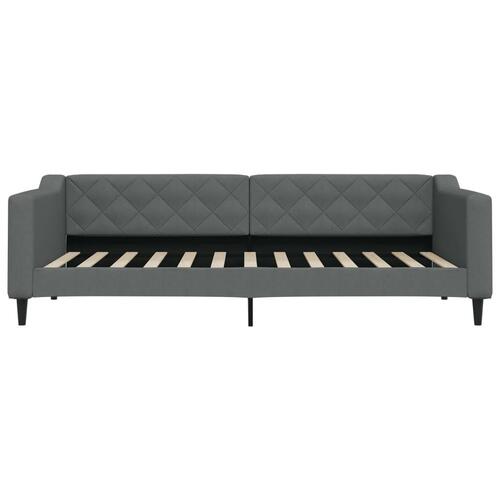 Daybed med madras 90x200 cm stof mørkegrå