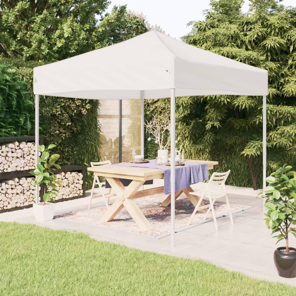 Foldbart festtelt 2x2 m hvid