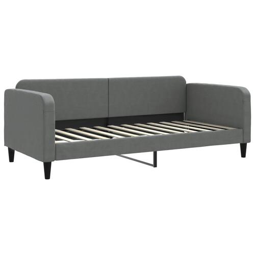 Daybed med udtræk 90x200 cm stof mørkegrå