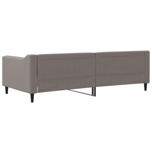 Daybed 90x200 cm stof gråbrun