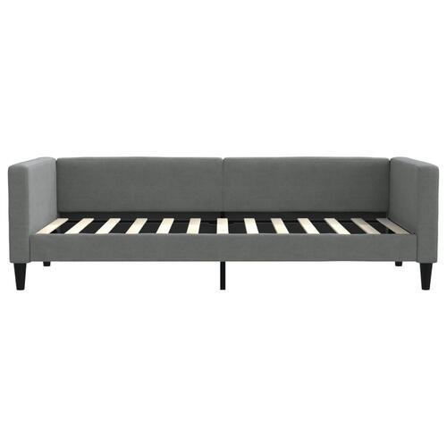 Daybed med udtræk 90x200 cm stof mørkegrå