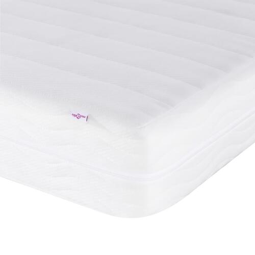 Daybed med madras 90x200 cm stof cremefarvet