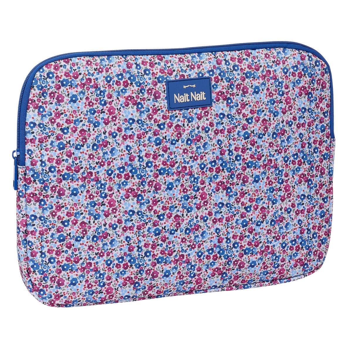 Nait Nait laptop cover Flores Coimbra Azul - Blå, 34 × 25 × 2 cm (op til 14")