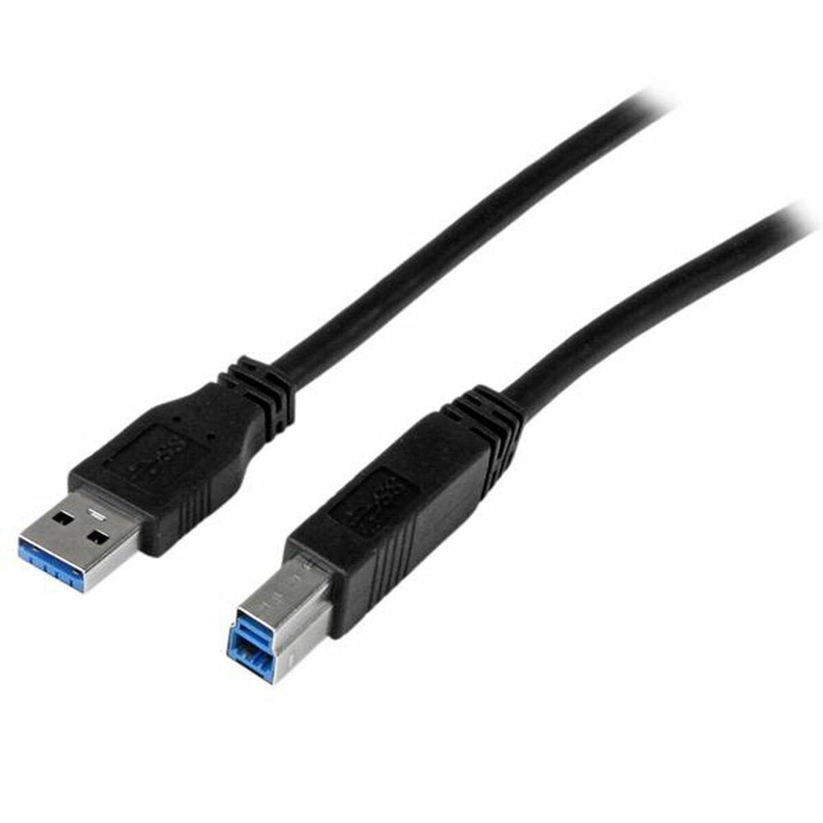 Startech USB A til USB B-kabel USB3CAB1M - 1 m, sort