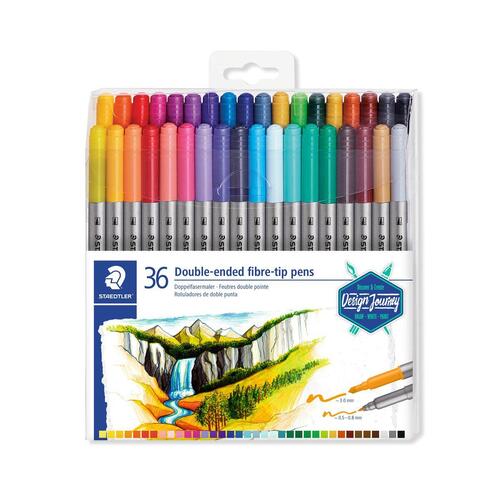 Sæt med Fiberpenne Staedtler 3200 Multifarvet (36 Enheder)