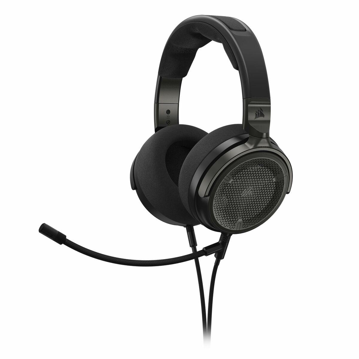 Hovedtelefoner med mikrofon Corsair Sort