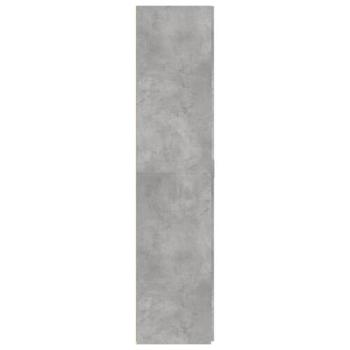 Skab 70x42,5x185 cm konstrueret træ betongrå