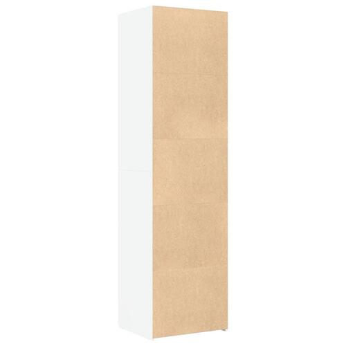 Højskab 50x42,5x185 cm konstrueret træ hvid