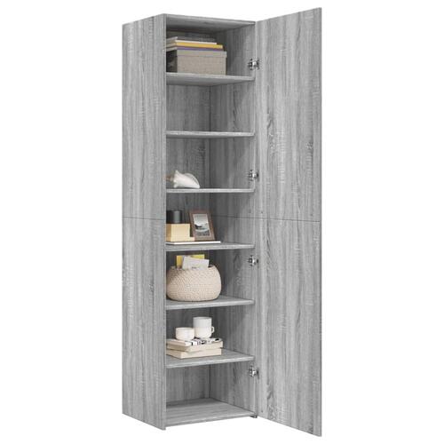 Skab 50x42,5x185 cm konstrueret træ sonoma-eg