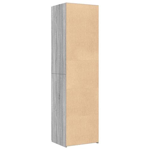 Skab 50x42,5x185 cm konstrueret træ sonoma-eg
