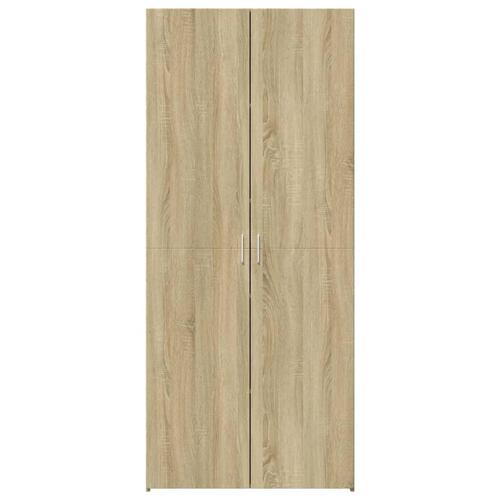 Skab 70x42,5x185 cm konstrueret træ sonoma-eg