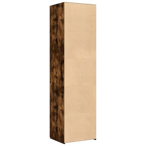 Højskab 50x42,5x185 cm konstrueret træ røget egetræsfarve