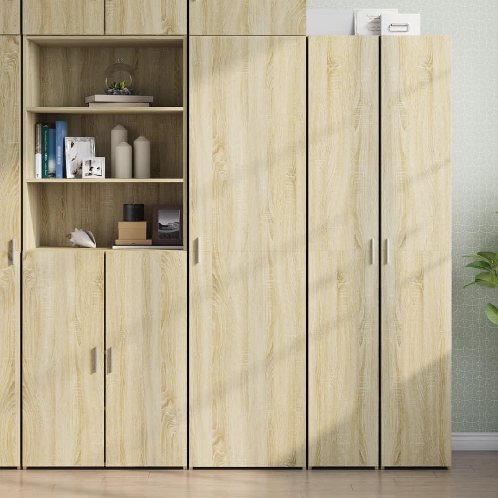 Højskab 50x42,5x185 cm konstrueret træ sonoma-eg
