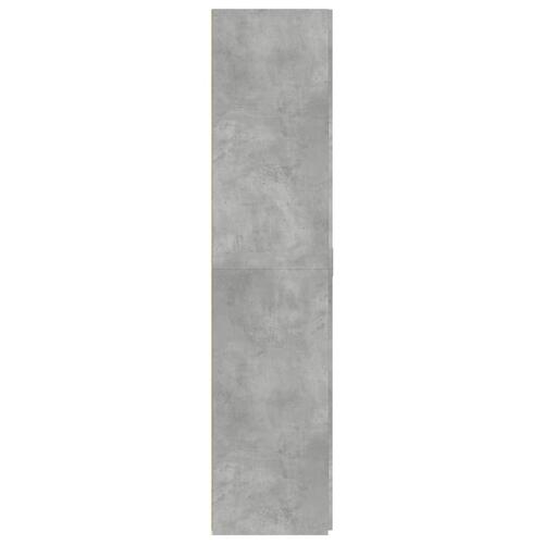 Skab 70x42,5x185 cm konstrueret træ betongrå