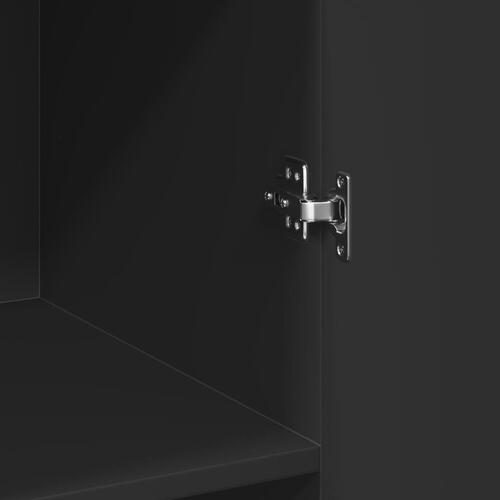 Skab 70x42,5x185 cm konstrueret træ sort