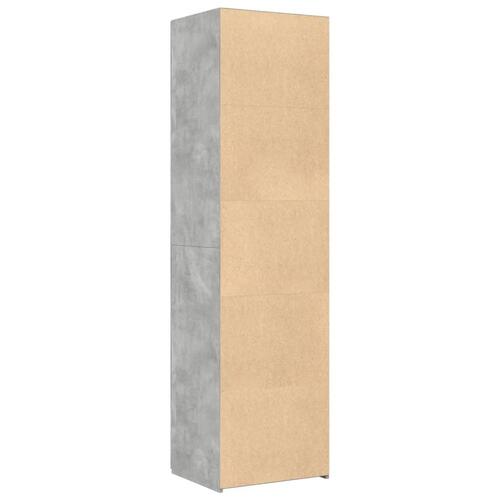 Højskab 50x42,5x185 cm konstrueret træ betongrå