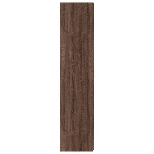 Skab 70x42,5x185 cm konstrueret træ brun egetræsfarve