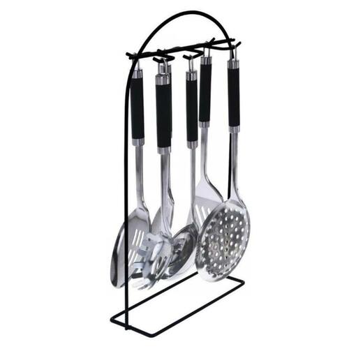 Excellent Houseware køkkenredskaber 7 dele med stativ rustfrit stål