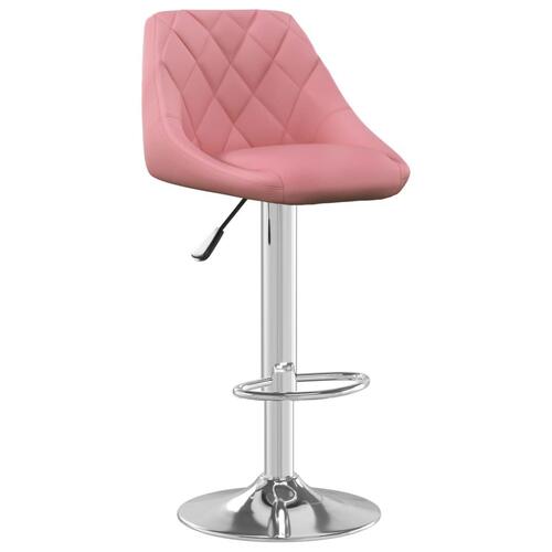 Barstol fløjl pink